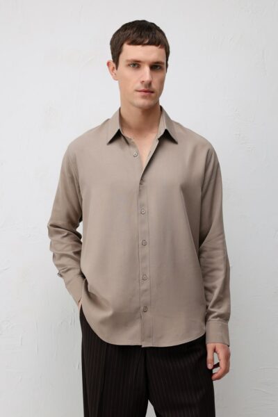 KRĖMINĖS SPALVOS MARŠKINIAI